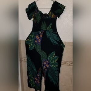 Patrons of Peace Black and Green Jumpsuit